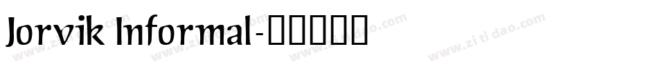 Jorvik Informal字体转换